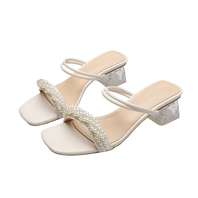 Women's Pearl Ankle Strap Shoes