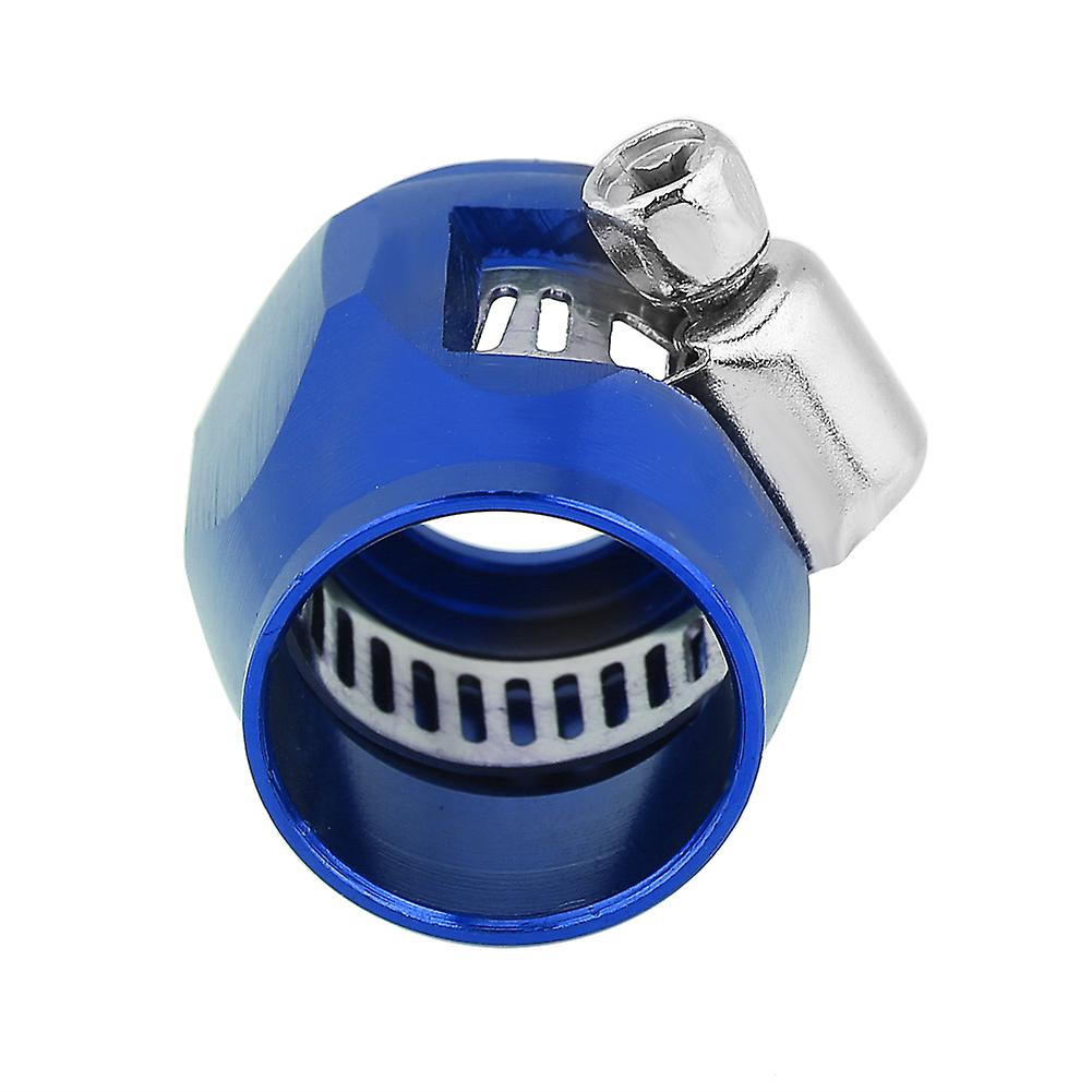 Car Oil Fuel Hose End Clamp Finisher Water Line Clip Hose Connectors An8 17mm Blue