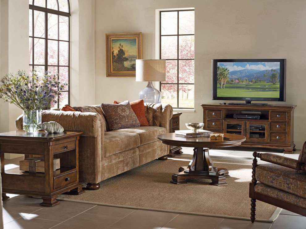 Kincaid Furniture Portolone 60 quotEntertainment Console   Traditional   Entertainment Centers And Tv Stands   by Unlimited Furniture Group  Houzz