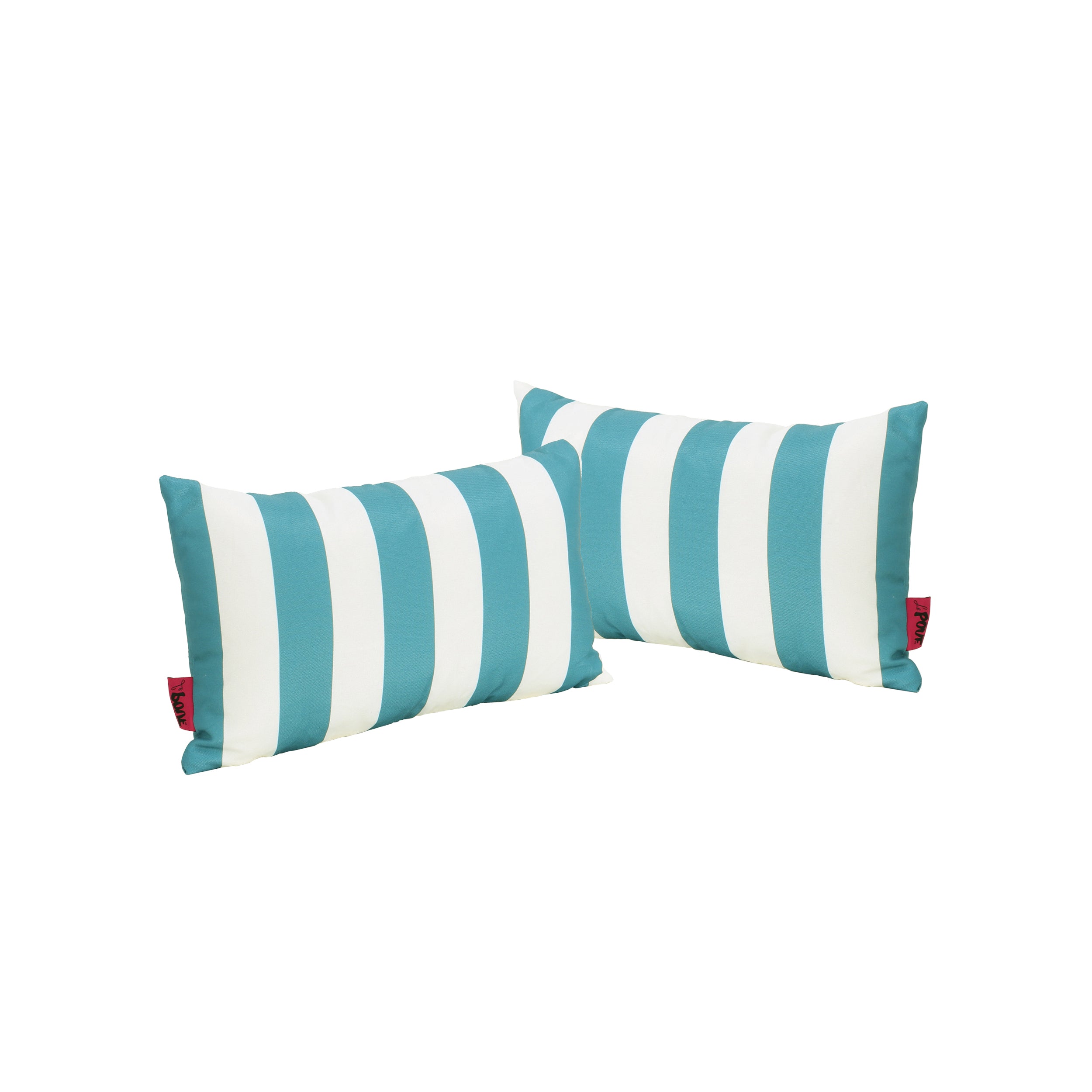 La Mesa Indoor Striped Water Resistant Rectangular Throw Pillow