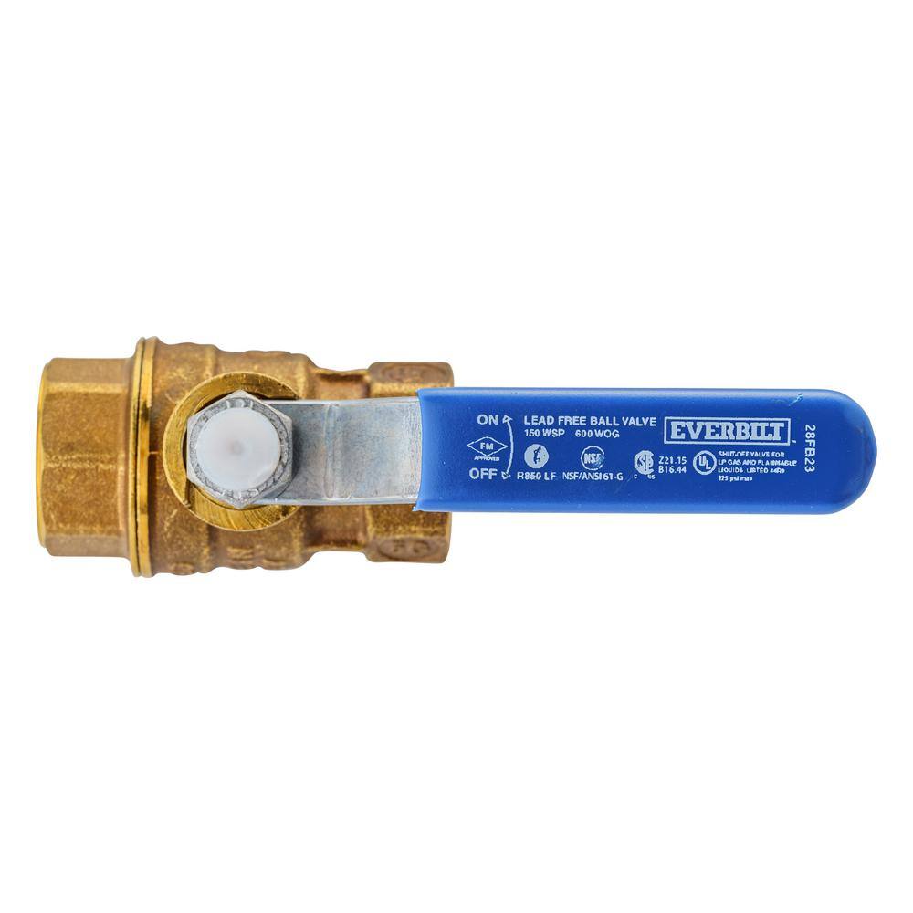 Everbilt 12 in. Brass FPT Full Port Threaded Ball Valve 107-403EB