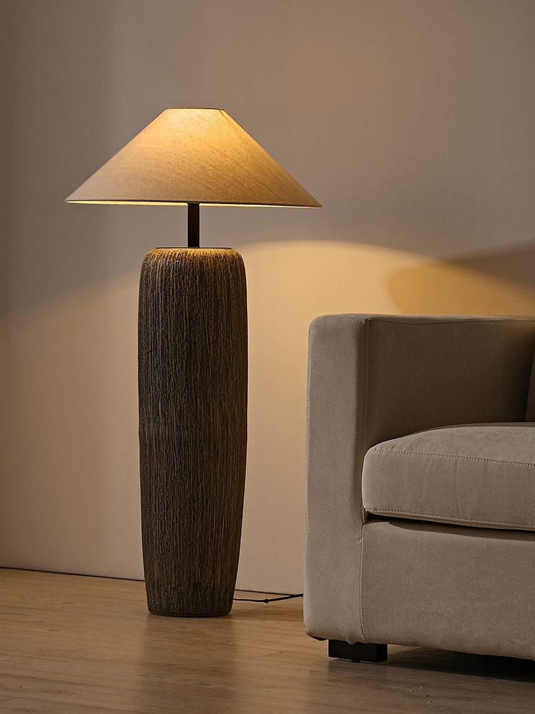 Weathered Wood Grain Floor Lamp