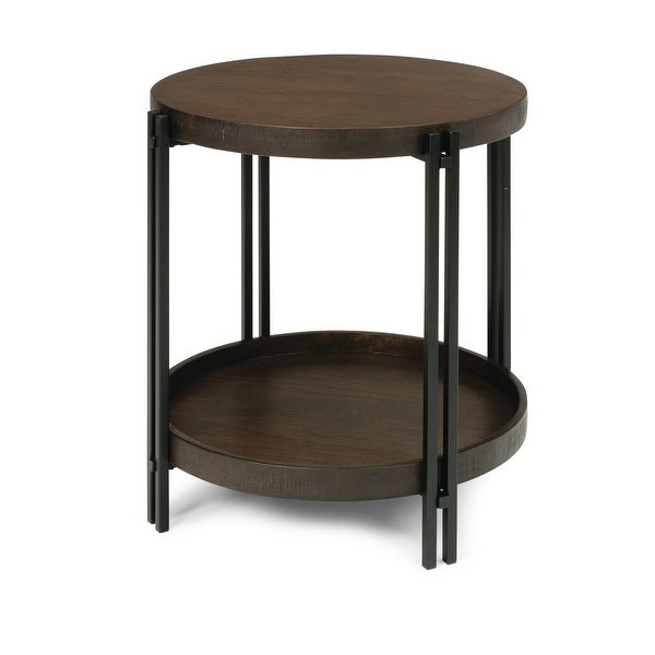 Homestyles Prairie Brown Wood Lamp Table - 24