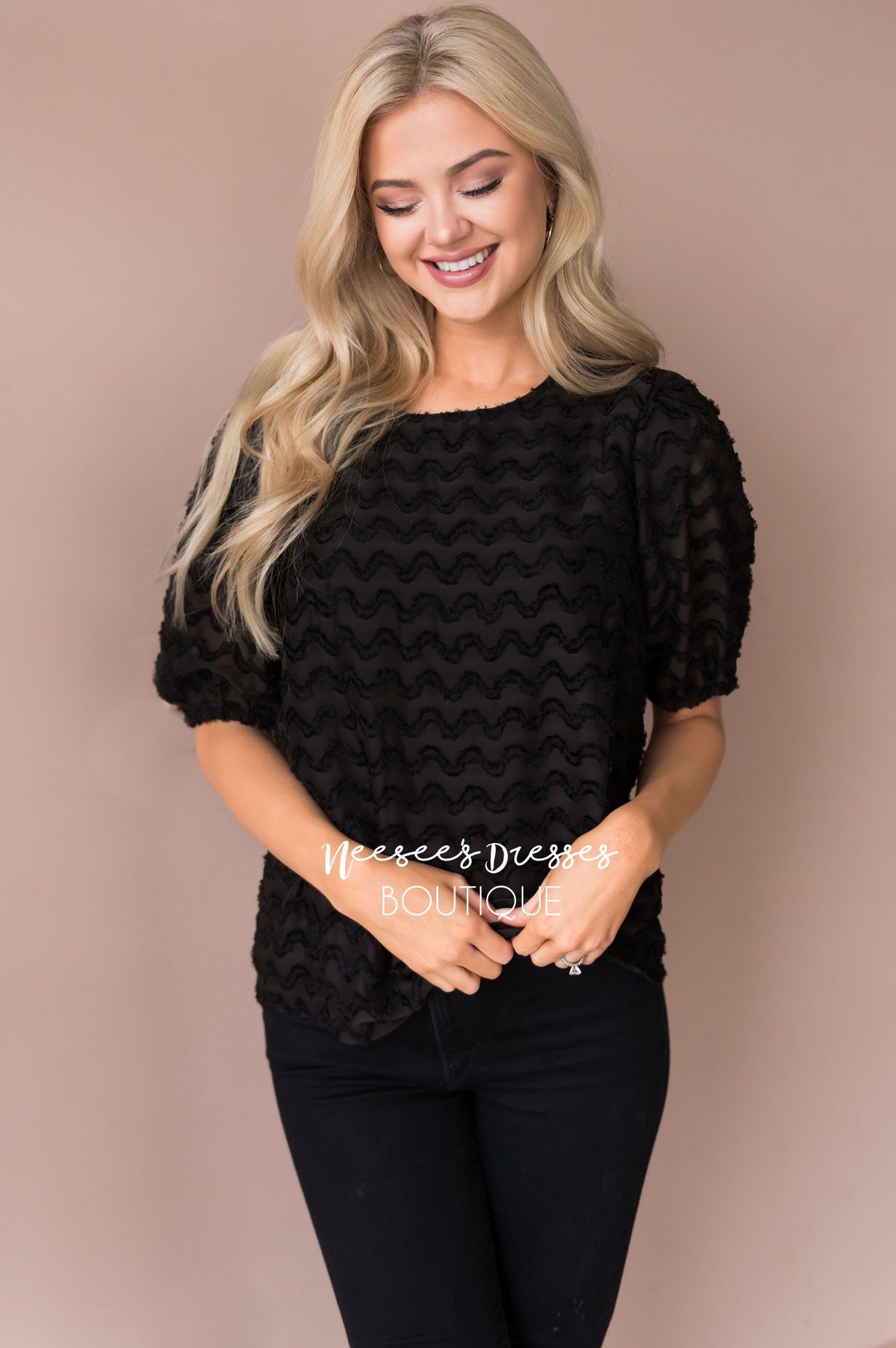 Brighter Days Textured Blouse