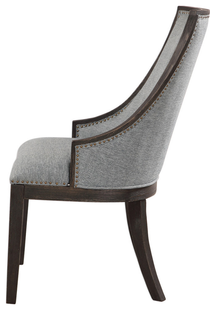 Janis Accent Chair   Transitional   Armchairs And Accent Chairs   by HedgeApple  Houzz