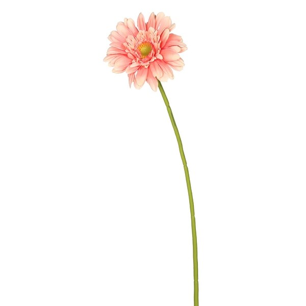 Vickerman 21 Artificial Light Pink Gerbera Daisy Stem，6 per Bag