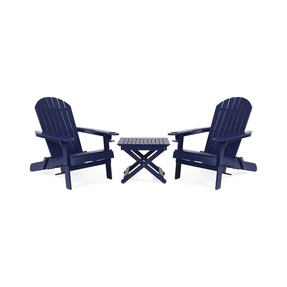 Bellwood Outdoor 2 seat Folding Acacia Chat Set by Christopher Knight Home