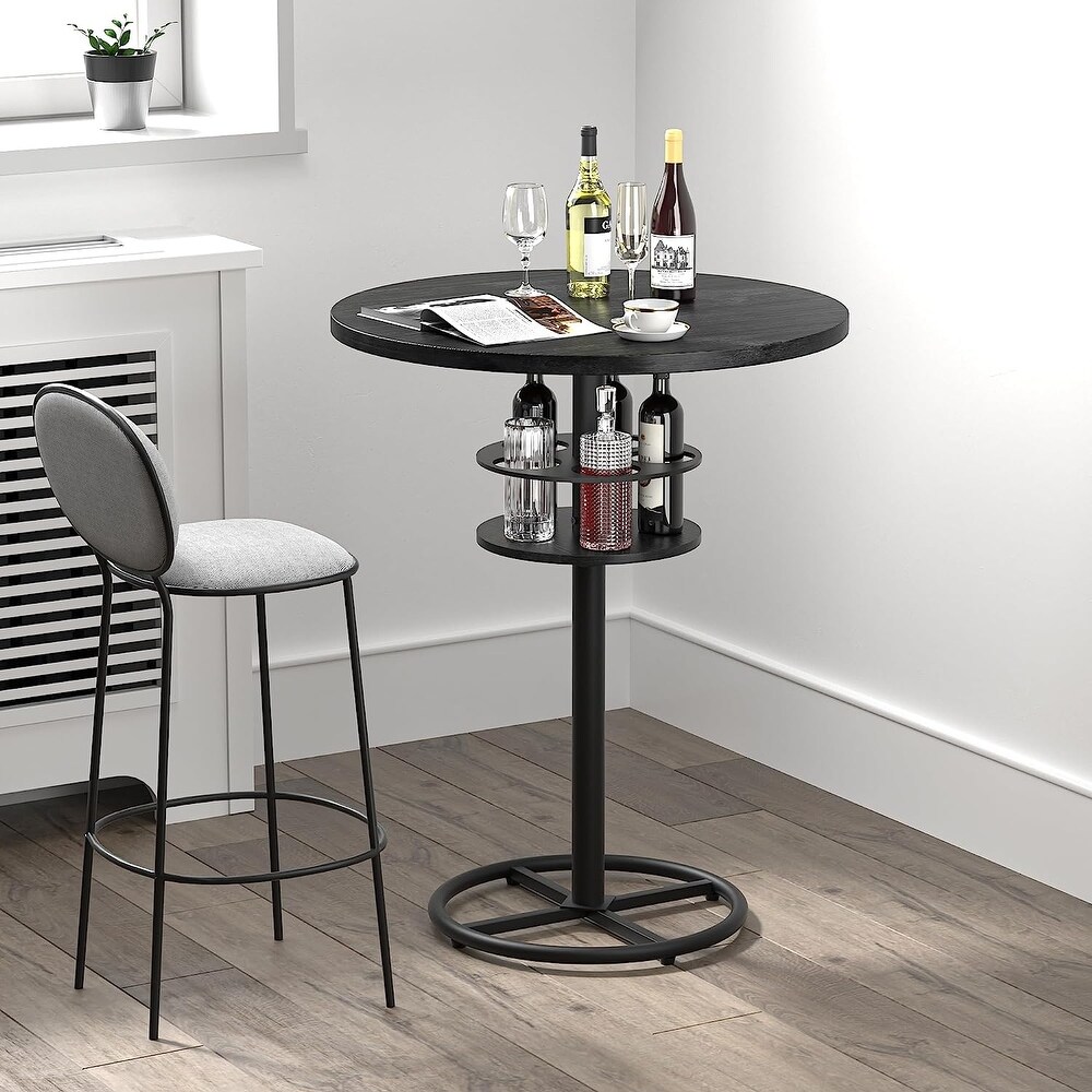 Javlergo 3 Piece Round Bar Table with Barstool