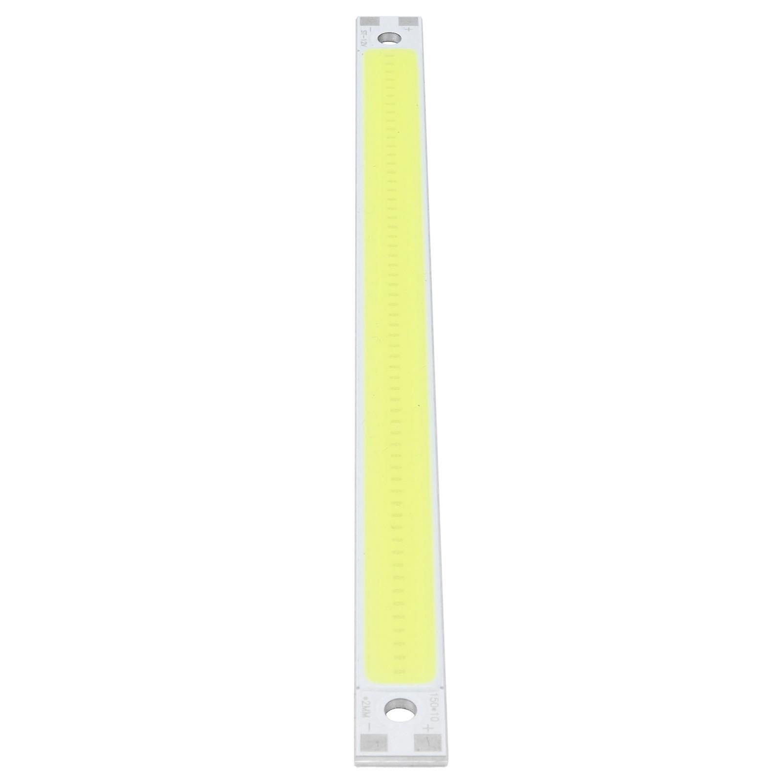 COB LED Lamp Chip 3000‑6500K 12‑14V 10W DIY Strip Shape Light Source Accessory 150x10mmPure White