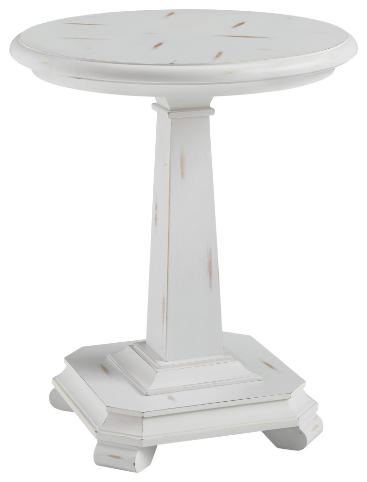 Belhamy Park Round End Table   Farmhouse   Side Tables And End Tables   by HedgeApple  Houzz