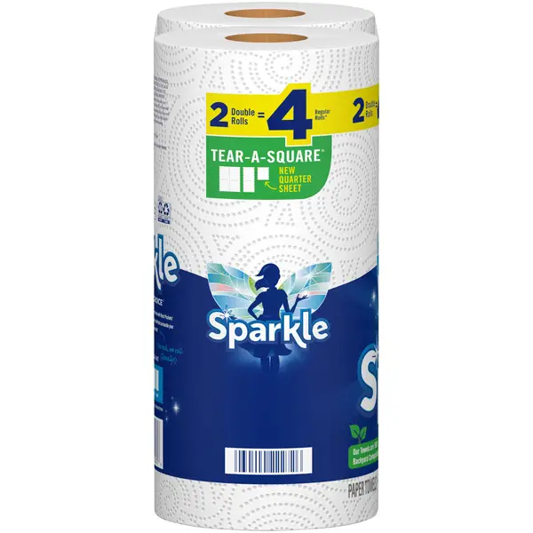 Sparkle 2-Pack Tear-A-Square 2-ply Paper Towels