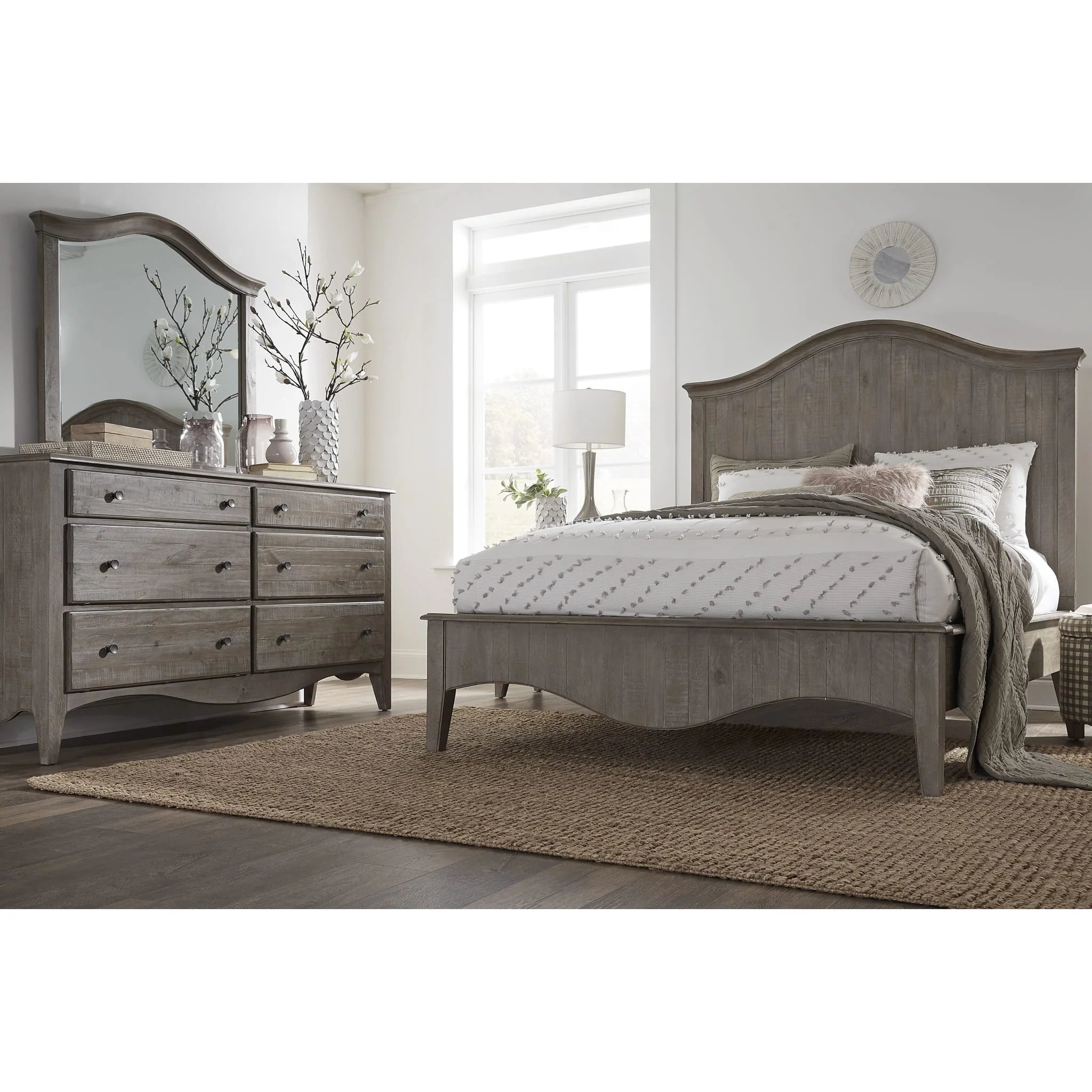 Cottage Taupe Queen Bed