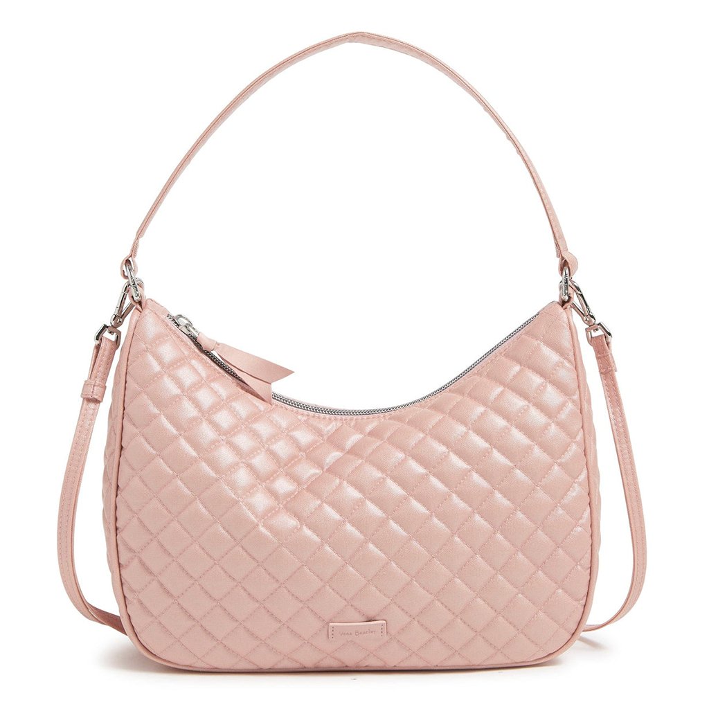 Vera Bradley  Frannie Crescent Crossbody Bag in Rose Quartz