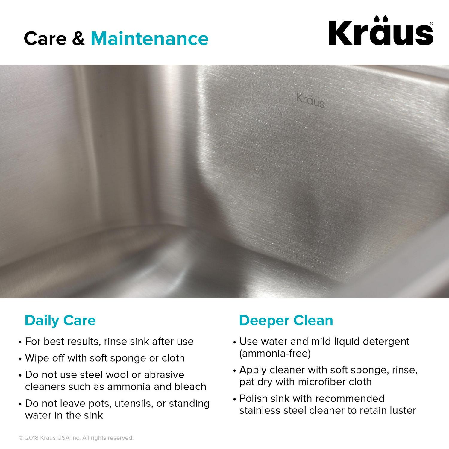 KRAUS Premier 15-inch 18 Gauge Undermount Single Bowl Stainless Steel Kitchen Bar Sink