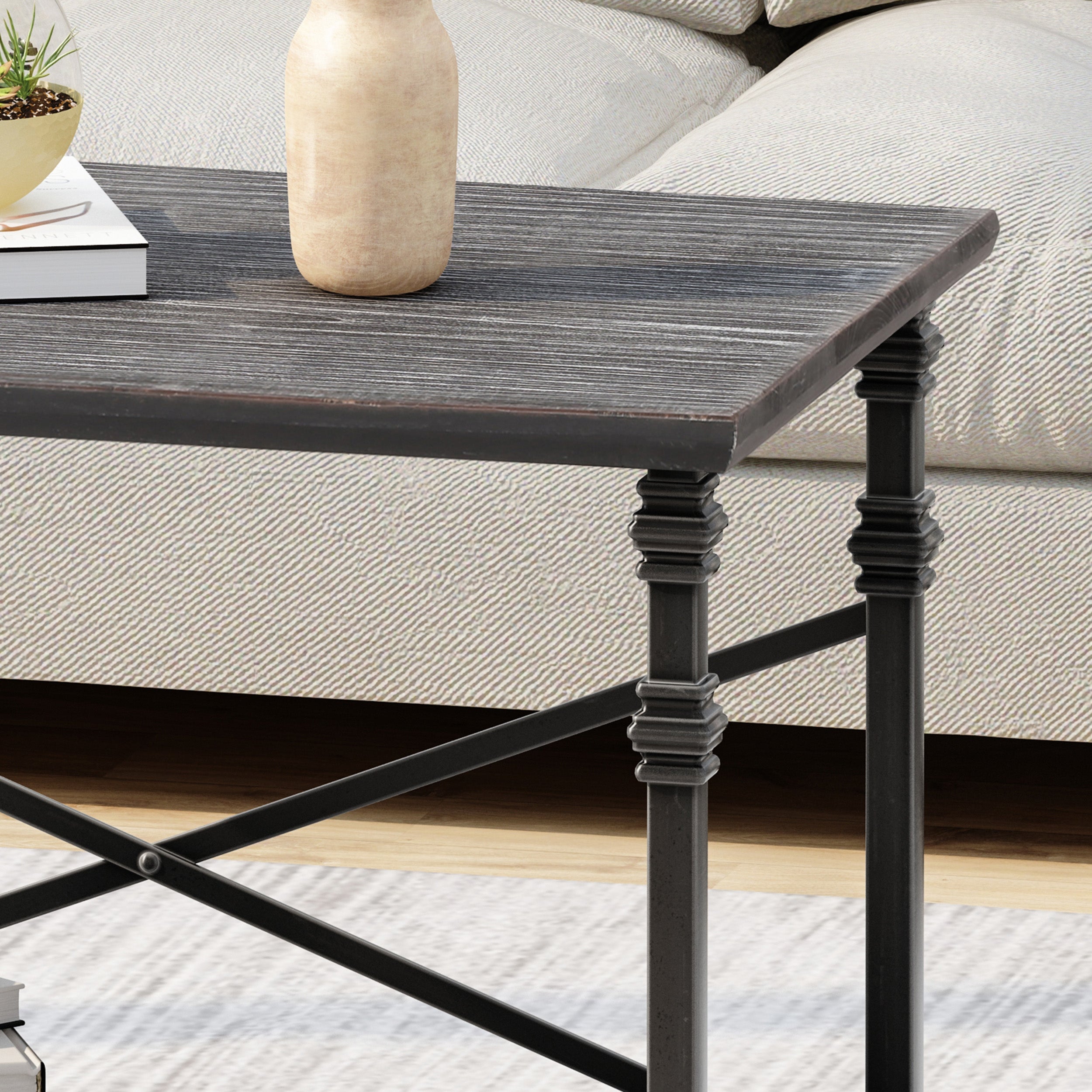 Idalina Modern Industrial Coffee Table