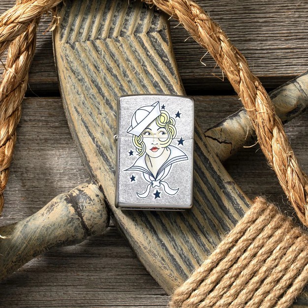 Zippo Sailor Girl Tattoo Design Windproof Lighter