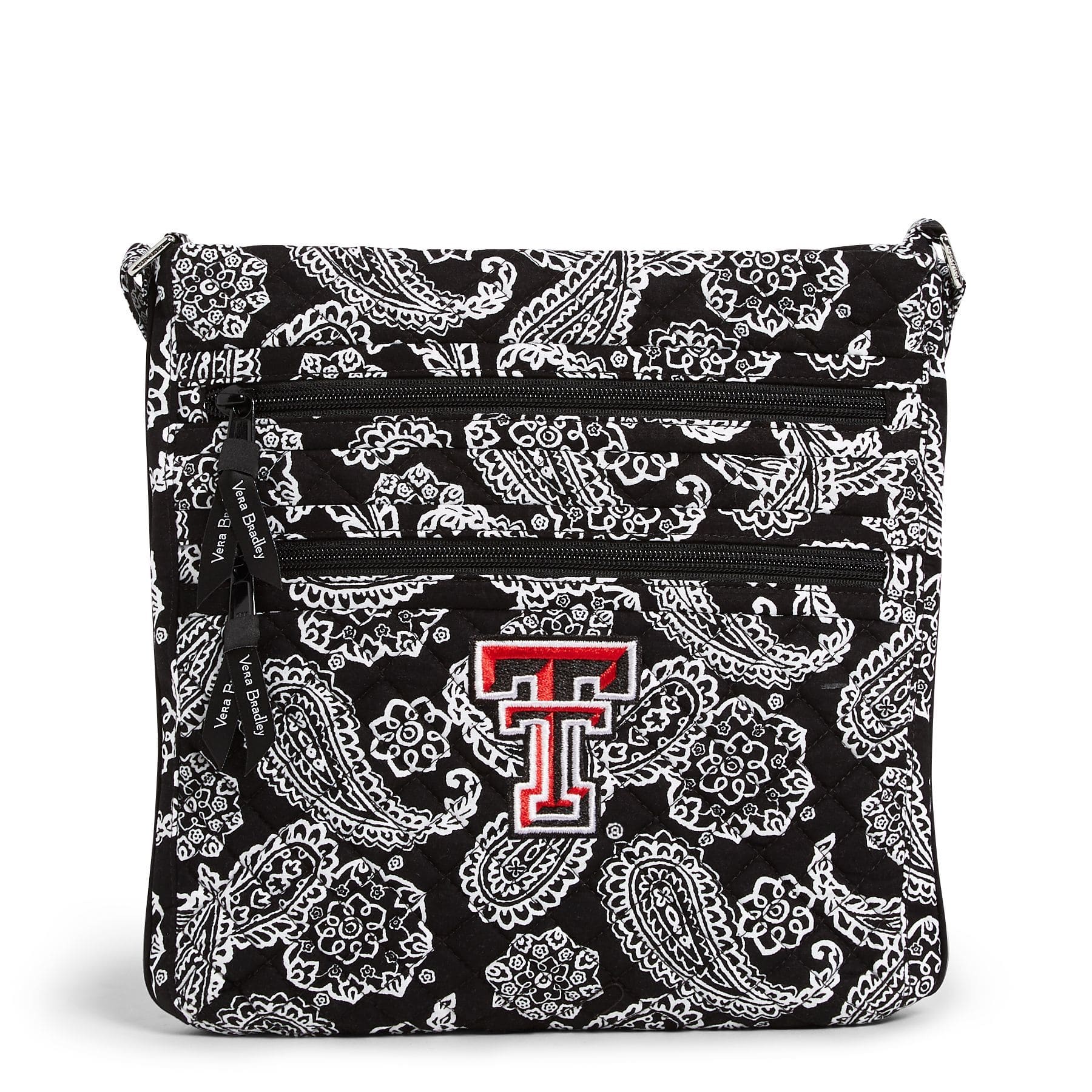 Collegiate Triple Zip Hipster Crossbody Bag