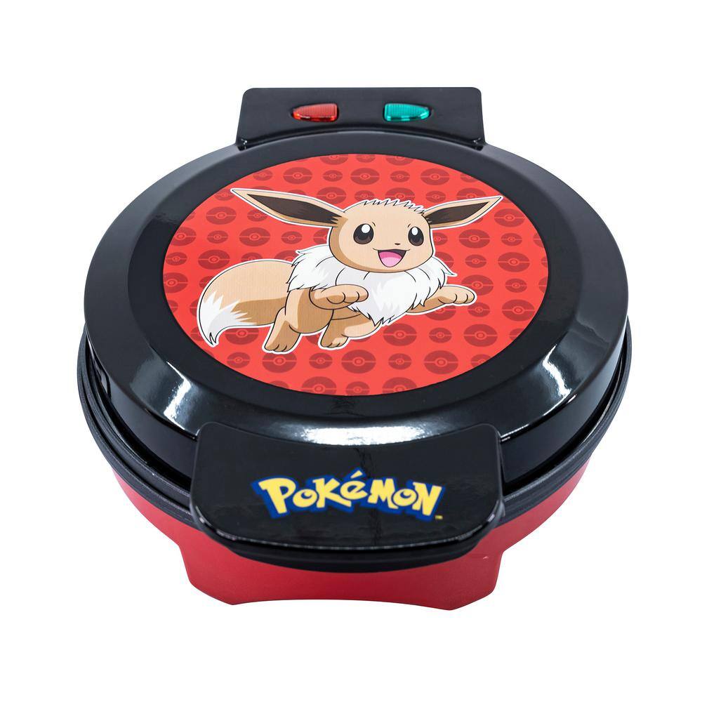 Uncanny Brands Pokemon 900 W 'Eevee' Black American Round Waffle Maker WM1-POK-EEV