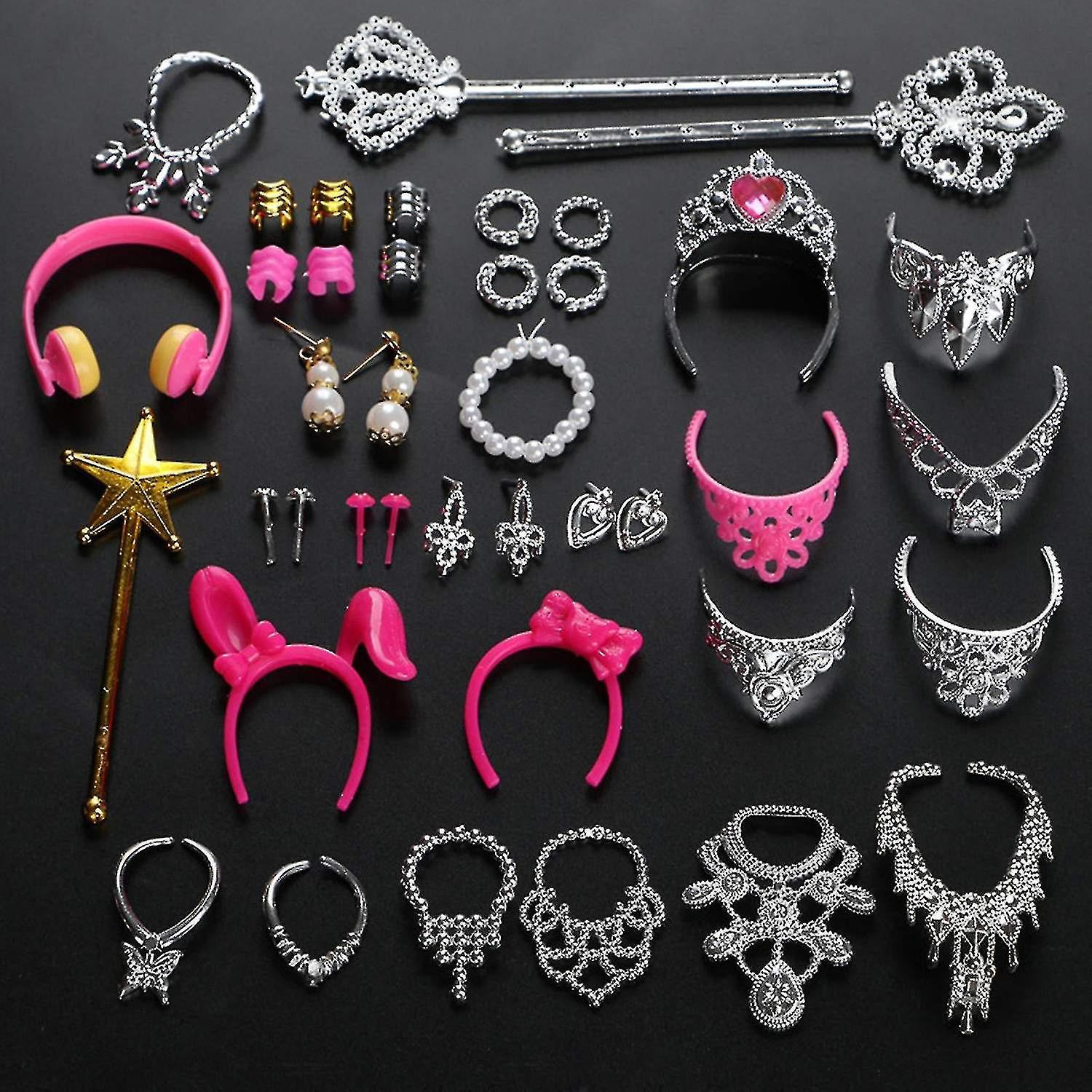 12in Dolls Clothing Accessories Role-play Toy Mini Jewelry Diy Toy Accessory