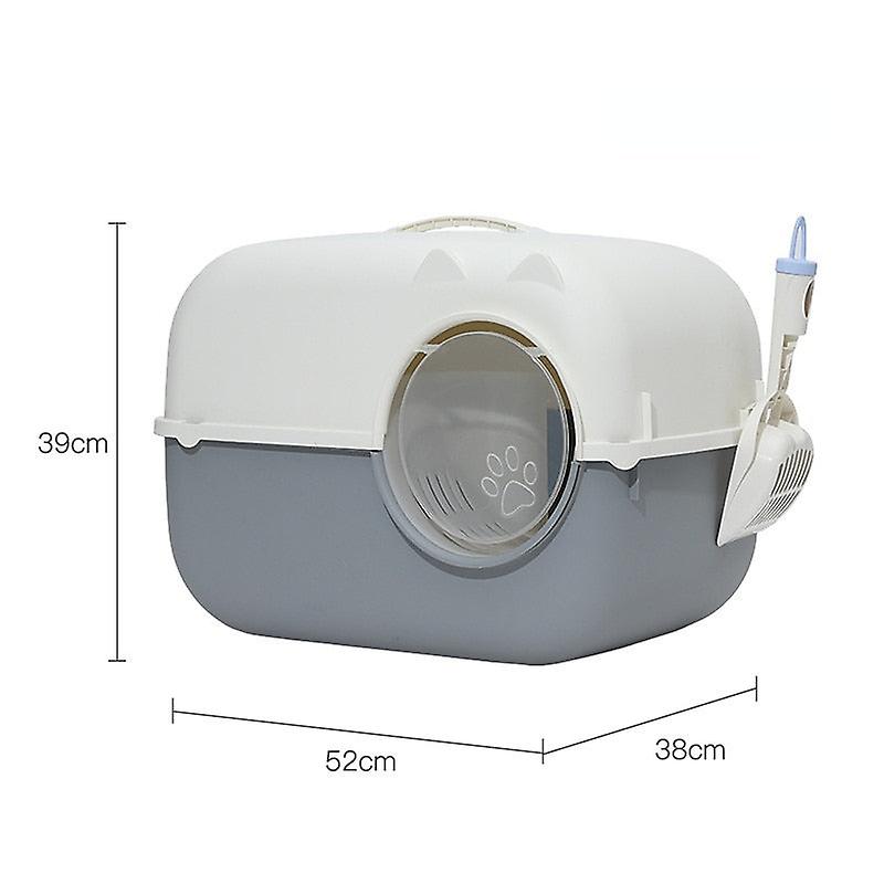 Large size fully enclosed cat potty