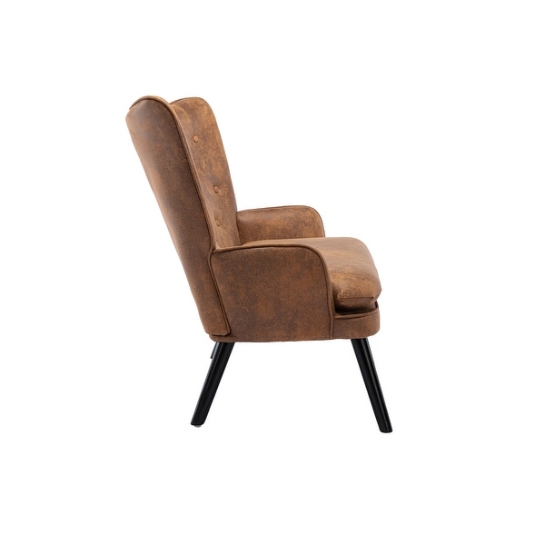 Cozy Mid-Century Accent Chair with High Back and Padded Seat