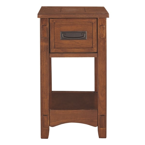 Signature Design by Ashley Breegin Brown Finish Wood Chairside End Table