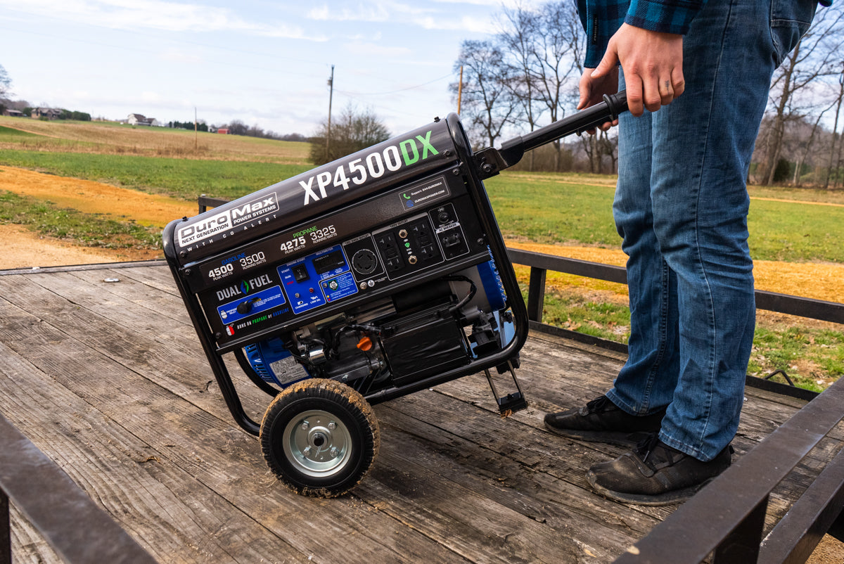 4,500 Watt Dual Fuel Portable Generator w/ CO Alert