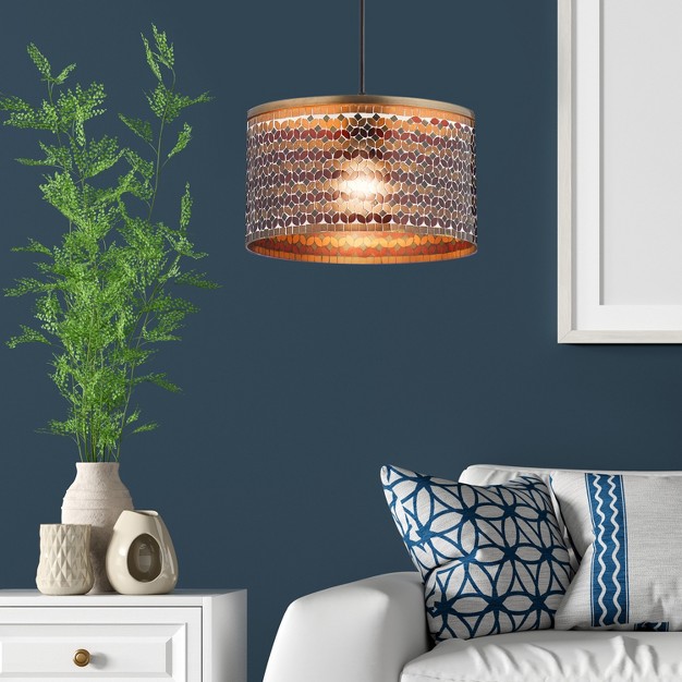 Valerie Drum Pendant Ceiling Light Brushed Brass River Of Goods