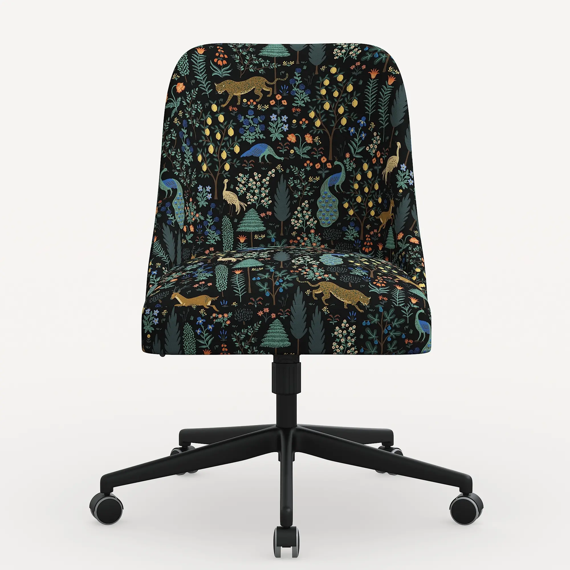 Rifle Paper Co. Oxford Menagerie Black Office Chair