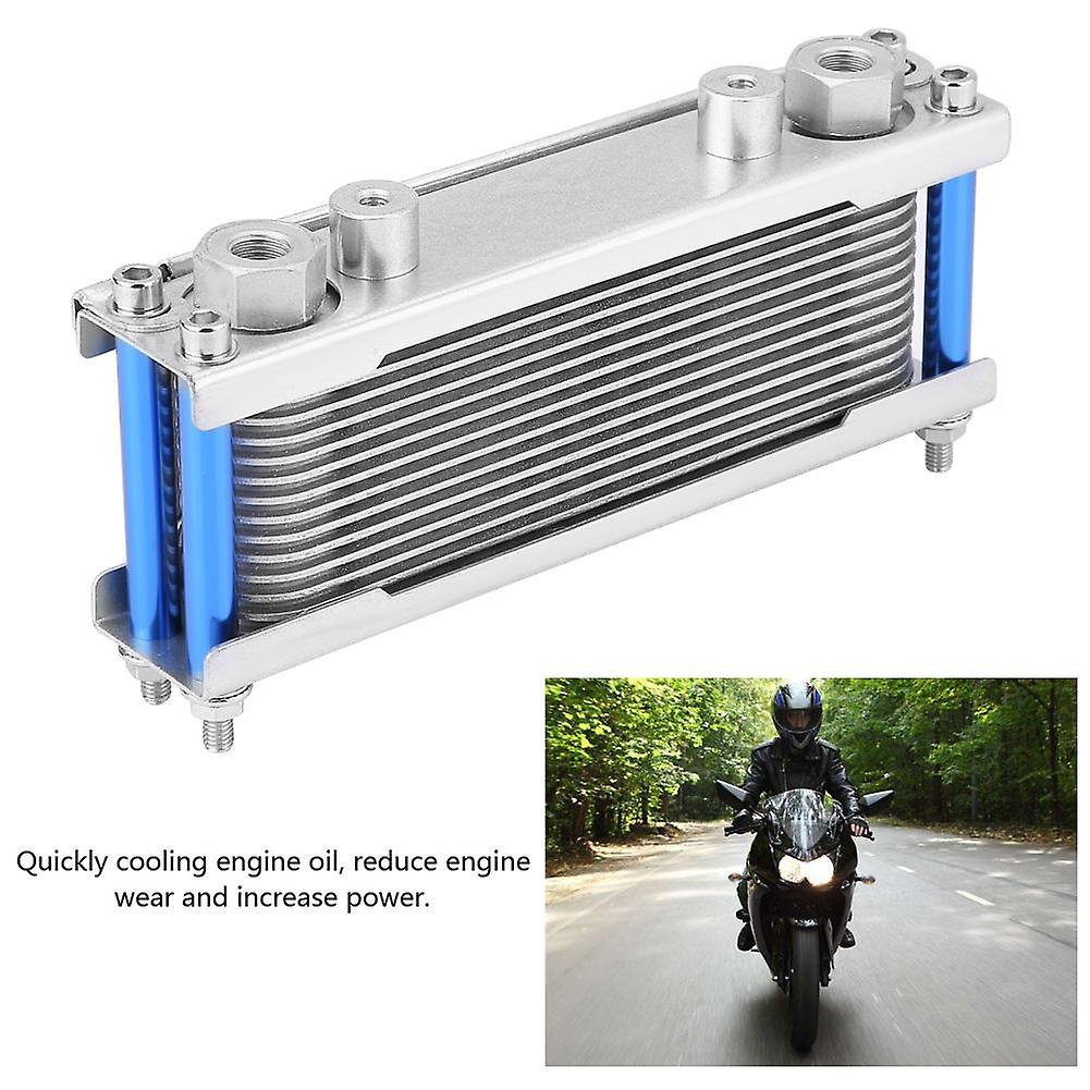 Upgrade Aluminum Motorcycle Engine Oil Cooler Cooling Radiator 50cc-200cc Universal