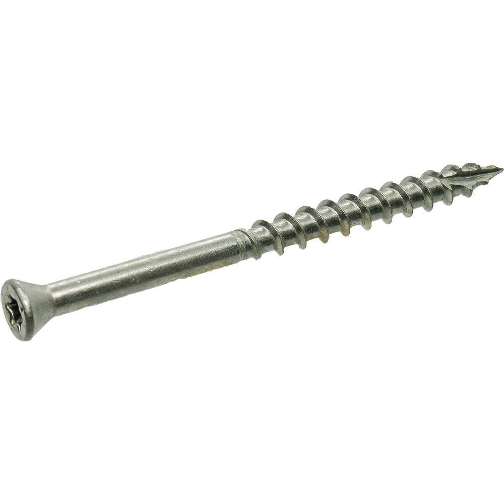 #7 x 2-14 in. 305 Stainless Steel Star Drive Trim Head Screw (1 lbPack) MAXS214TH3051