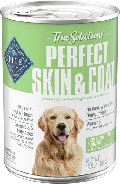 Blue Buffalo True Solutions Perfect Skin and Coat Natural Whitefish Adult Wet Dog Food