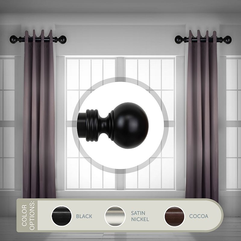 Rod Desyne 1.5 Sphere Side Curtain Rod