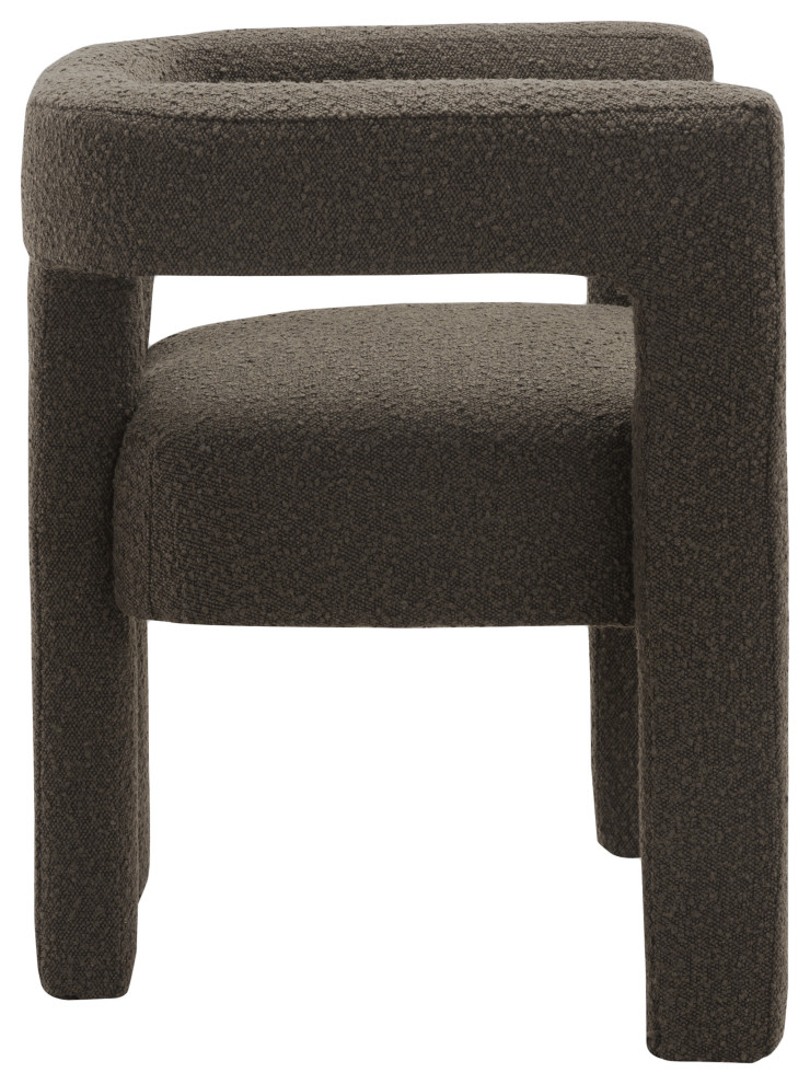 Athena Dining Chair Boucle Fabric   Transitional   Dining Chairs   by Meridian Furniture  Houzz