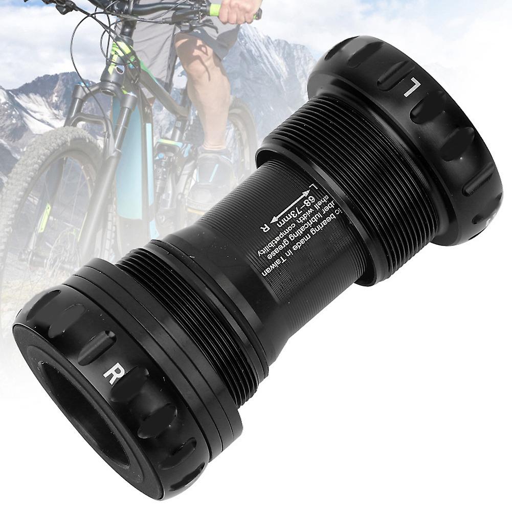 Aluminium Alloy Lightweight Mountain Bike Bb Screwing In Thread Ceramics Bearing Bottom Bracket Bicycle Accessoryblack