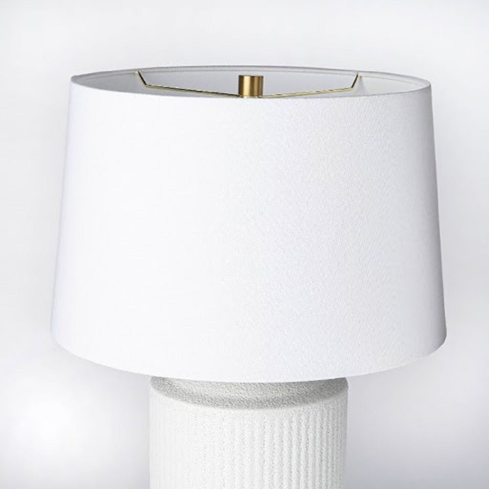 Ceramic Assembled White Table Lamp for Room Decoration Night Butte Lamp