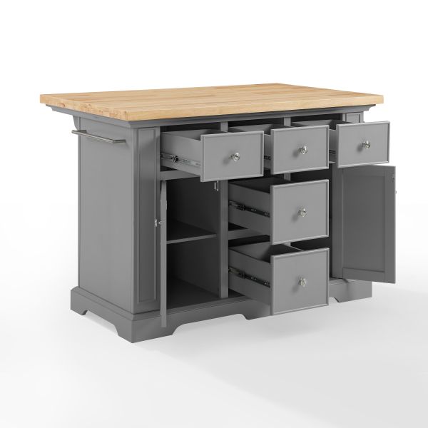 Julia Wood Top Kitchen Island