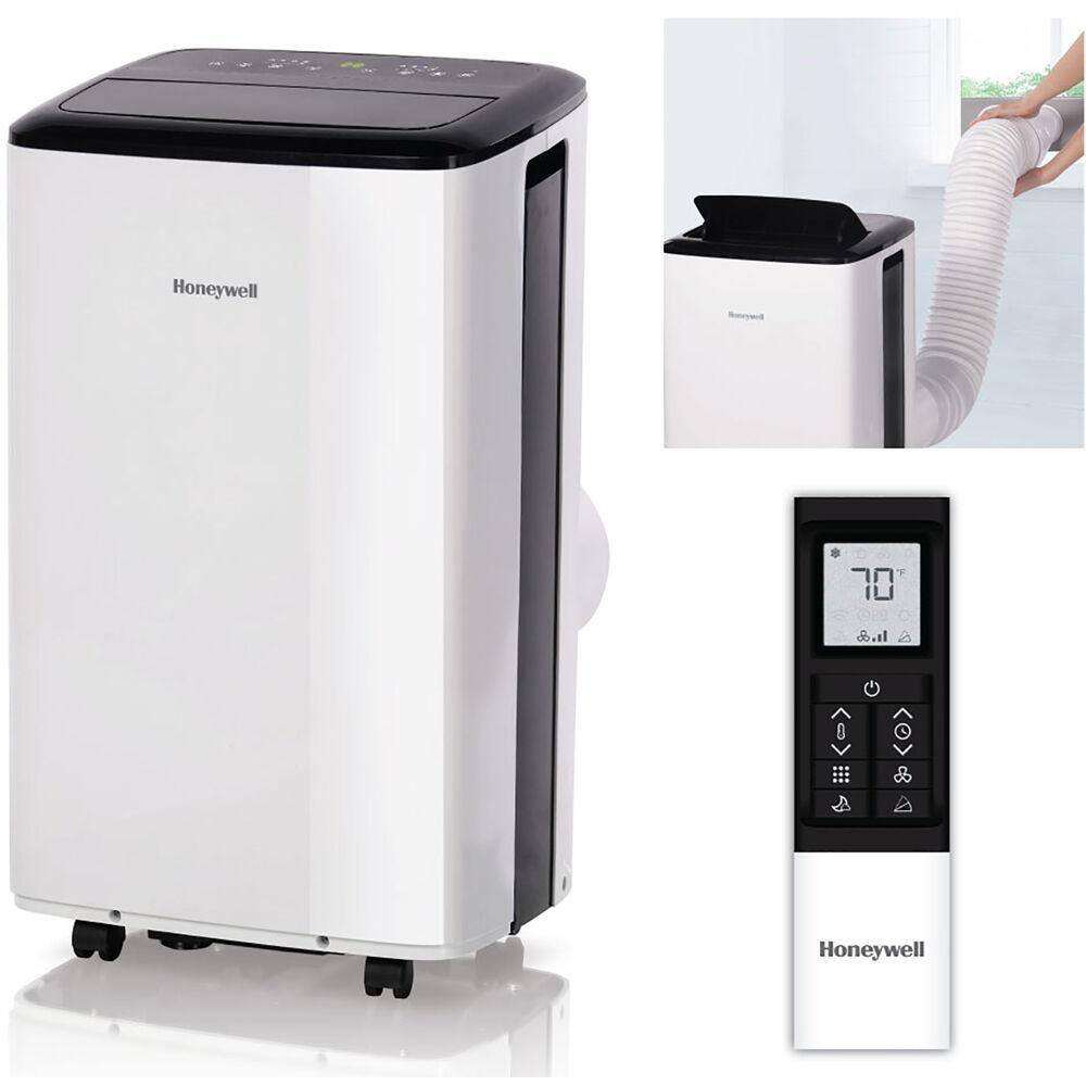 Honeywell 5500 BTU (DOE) 8000 BTU (ASHRAE) Portable Air Conditioner HF8CESVWK5 with Dehumidifier Wi-Fi Up to 350 sq ft in White HF8CESVWK5