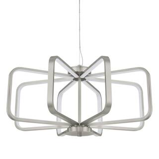 Hampton Bay Birmingham 35-Watt Brushed Nickel Integrated LED Pendant HD7995A2