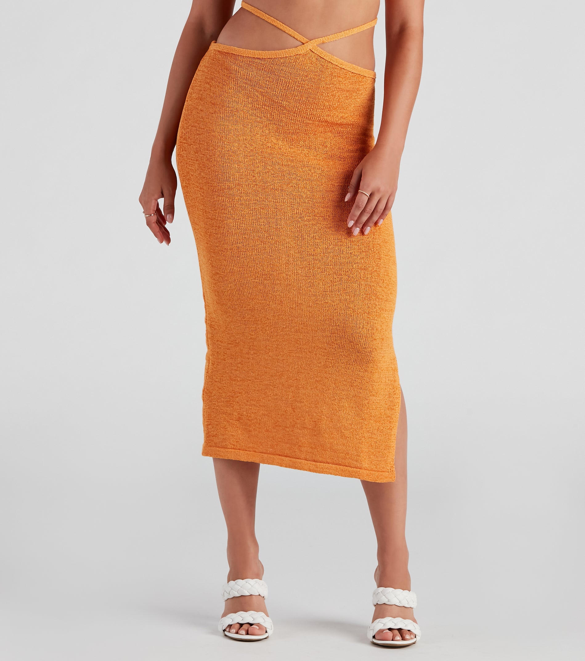 Sunset Beauty Cutout Midi Skirt