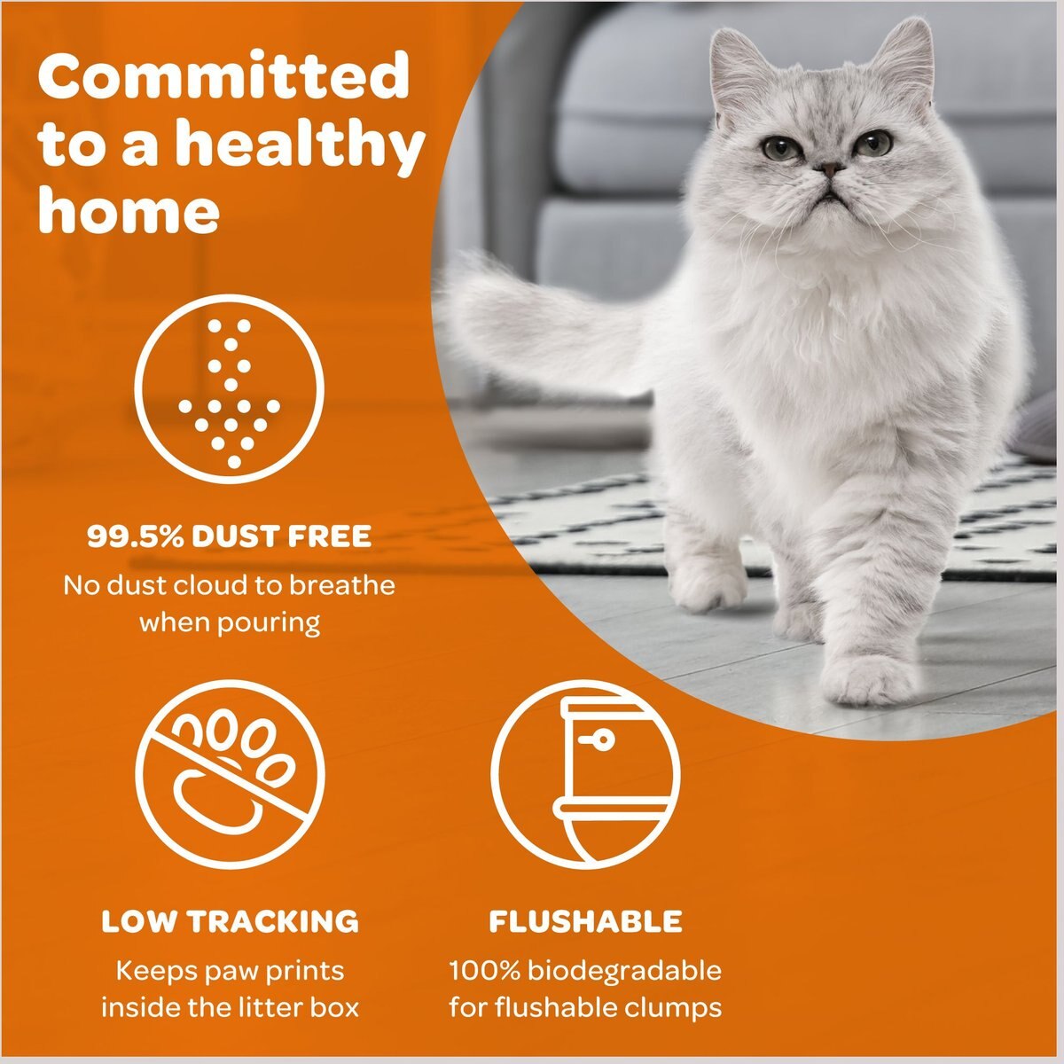 sWheat Scoop Premium+ Unscented Clumping Wheat Cat Litter