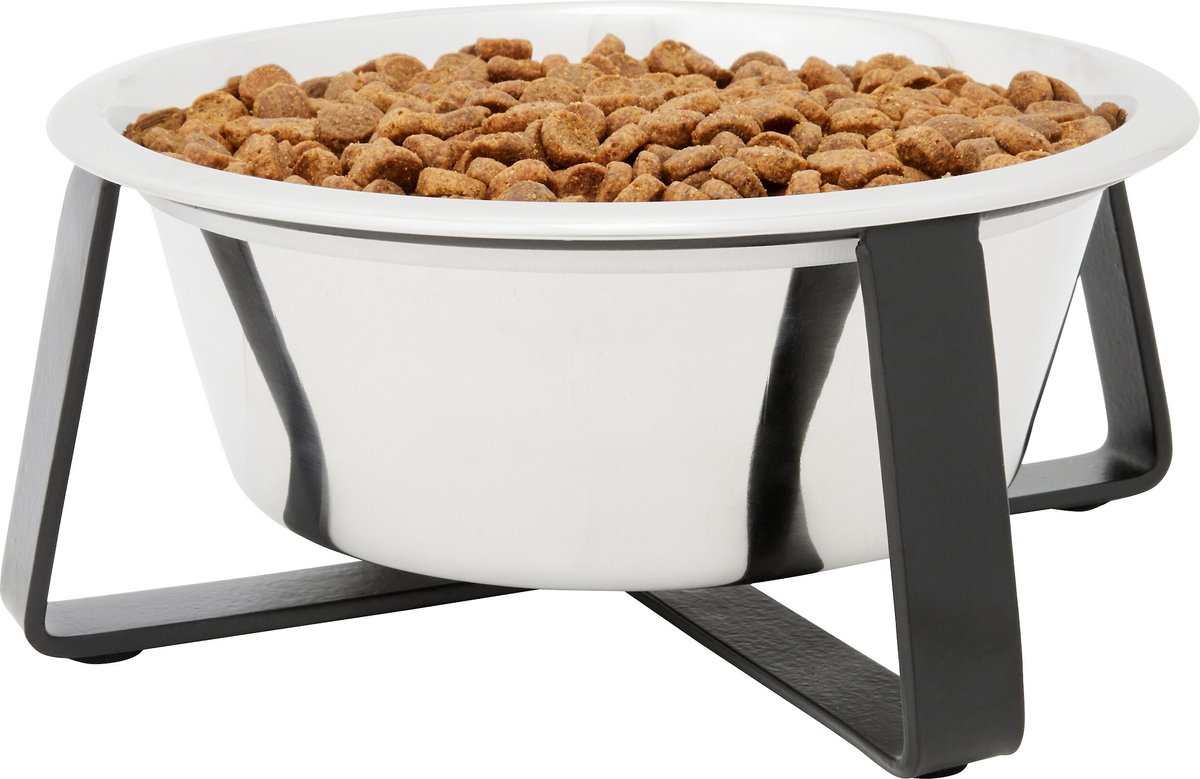 Frisco Black Iron Non-Skid Stainless Steel Dog and Cat Bowl