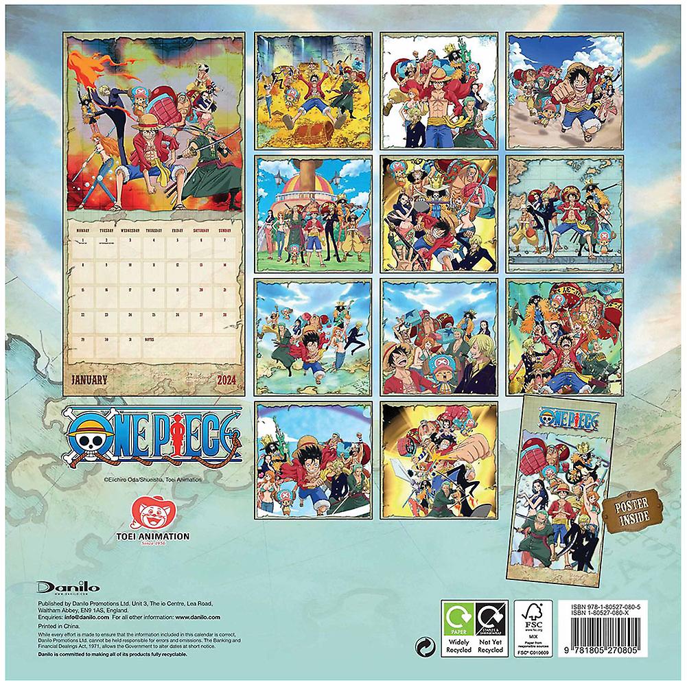 One Piece 2024 Square Wall Calendar