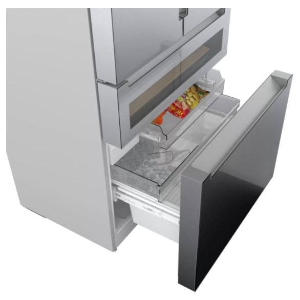 Bosch 36-inch, 20.5 cu.ft. Counter Depth French 4-Door Refrigerator with FlexBar™ B36CL81ENG