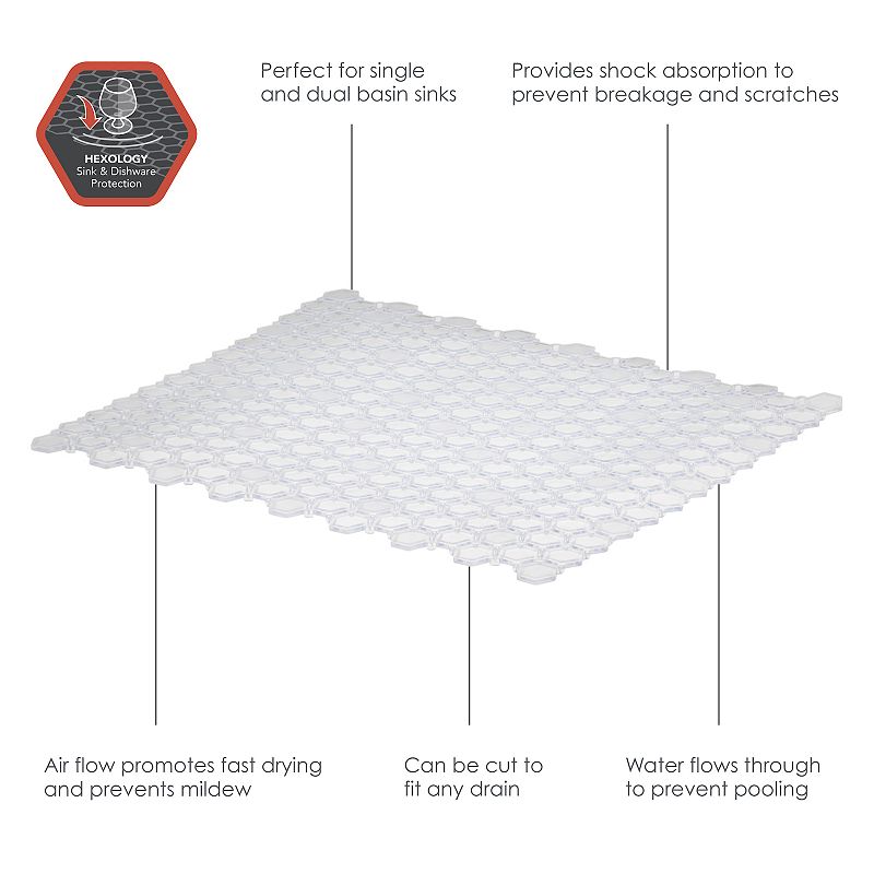 Tovolo HEXA 13.25 x 11.5 Flexible Sink Mat