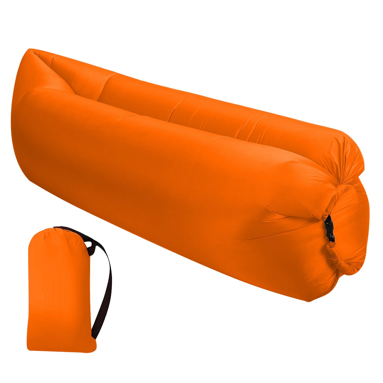 Inflatable Lounger Air Sofa， iMounTEK Portable Inflatable Beach Chair for Camping Hiking Seaside， Inflatable Couch， 75x19.7inch