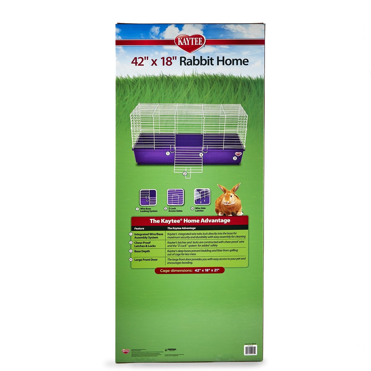 Kaytee Rabbit Home， 42 x 18 in