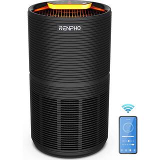 RENPHO Air Purifier Air Cleaner for Home Large Room 960 sq.ft. HEPA Filter in Black WiFi and Alexa Control through APP Black PUS-RP-AP089S-BK