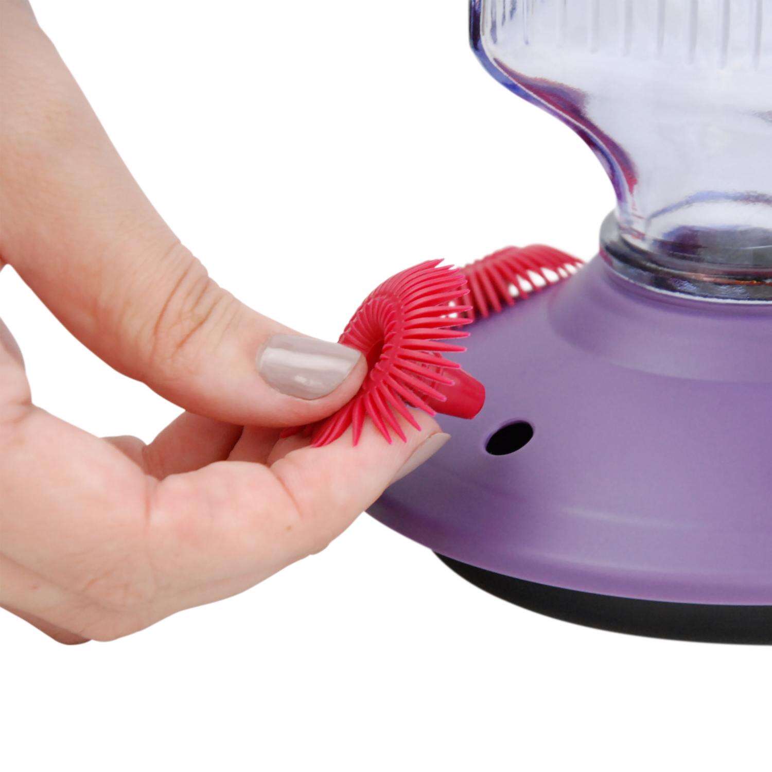 Perky-Pet Hummingbird 16 oz Glass/Plastic Nectar Feeder 5 ports