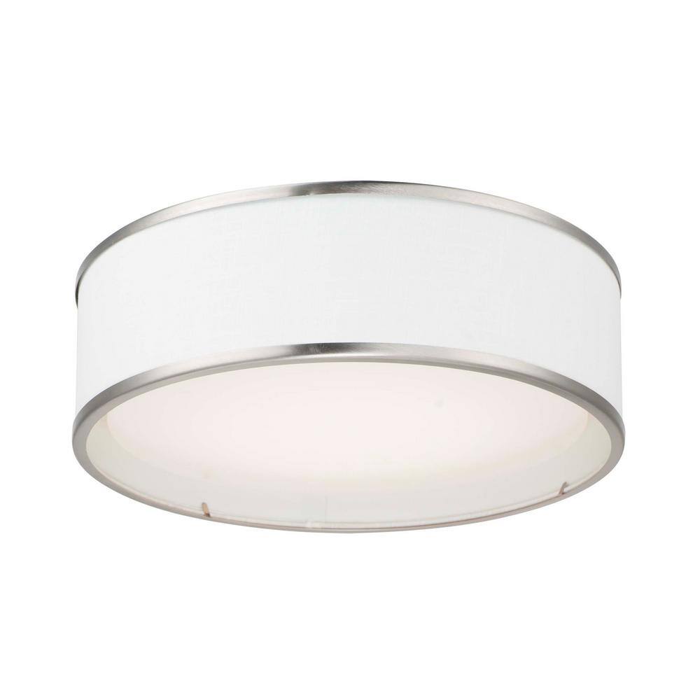 Maxim Lighting Prime 16 in. Satin Nickel Integrated LED Flushmount Light 10231WLSN